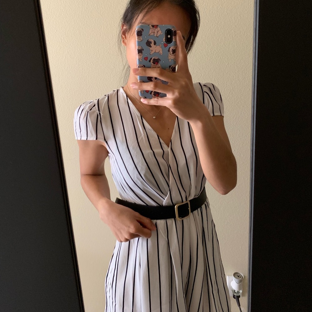 Stripe skort